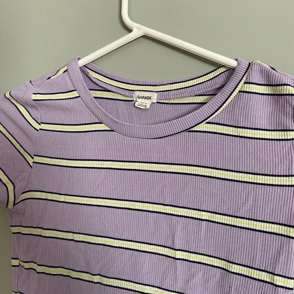 Lilac striped top from Garage - Picture 2 of 3